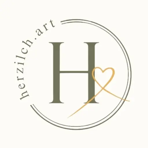 Logo Heike Schönbacher mit Rand farbiger Hintergrund